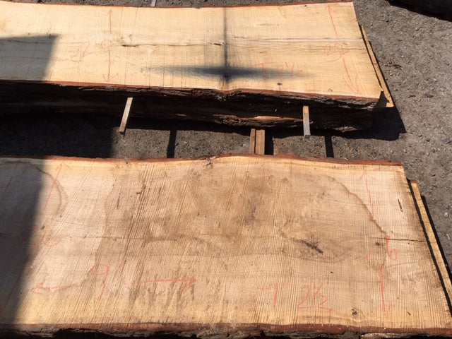 Red Oak Slabs: 2 Slab Table Set. 98 b/f. Sku 1343-19