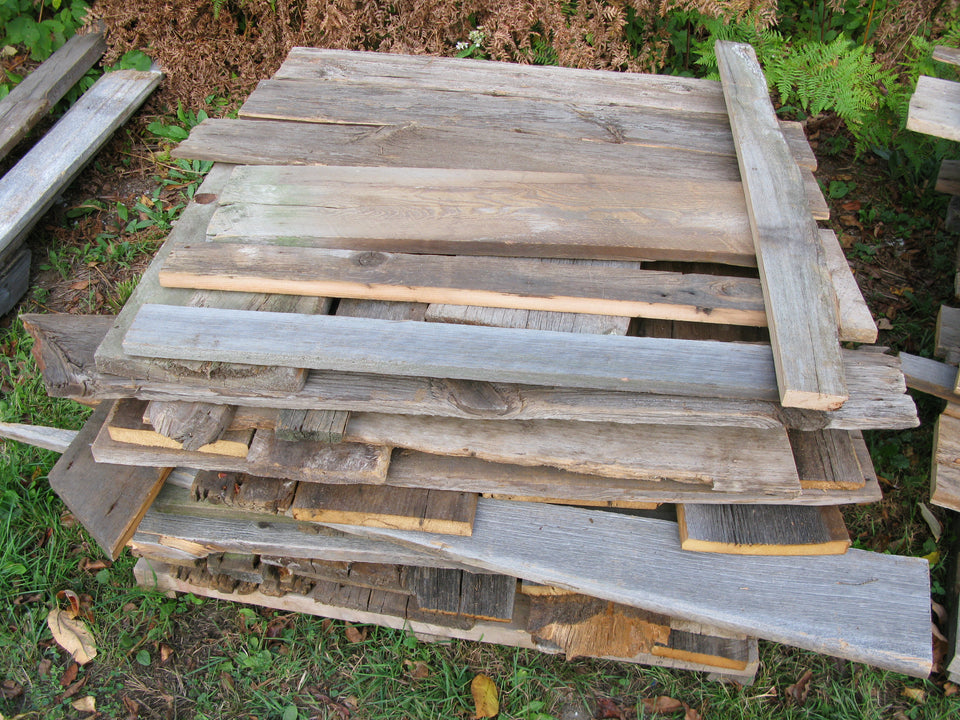 Barn Board Value Pile. 1" x 6"-12". Up to 4'. SKU 1087