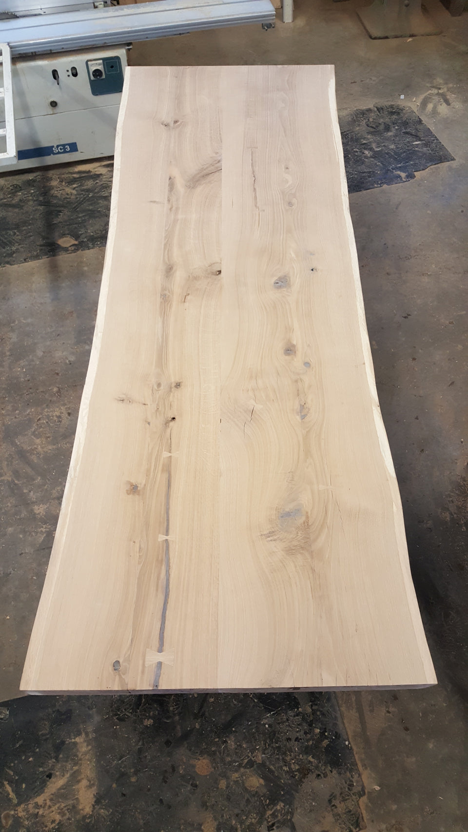 Incomplete Red Oak Slab Table Top: RO3