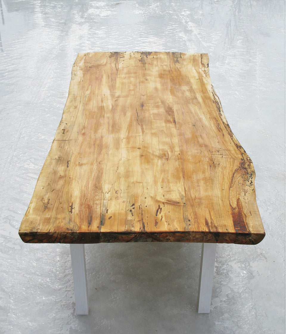 Incomplete Live Edge Spalted Maple Table - 2